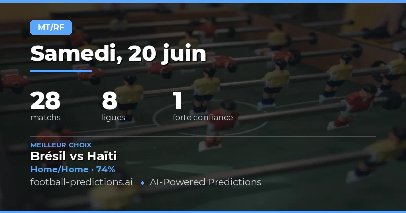 Meilleurs Paris HT/FT du 20 Juin 2026