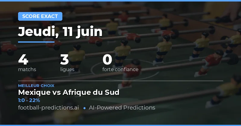 Analyse des rencontres CS du 11 juin 2026