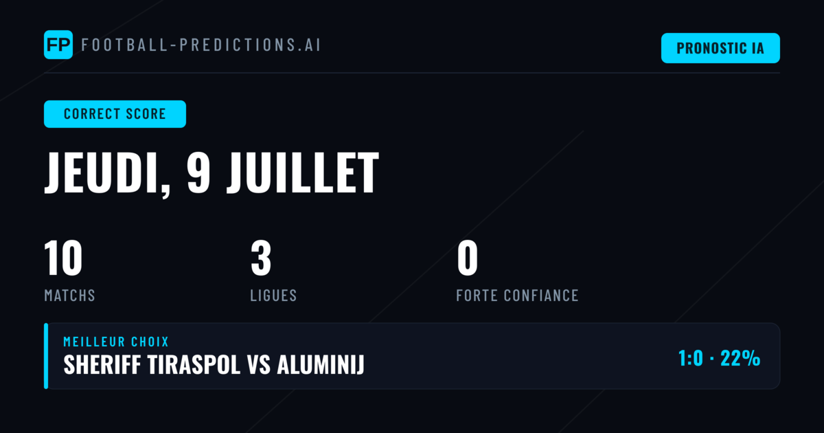 Preview Paris Score Exact - 9 Juillet 2026