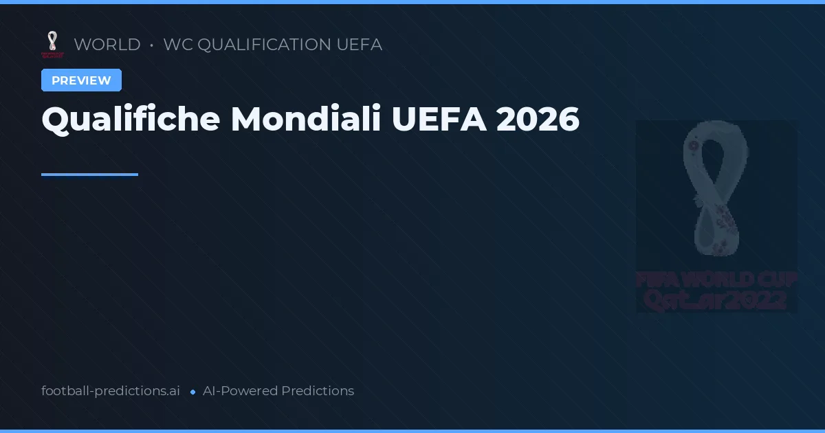 Qualifiche Mondiali UEFA 2026