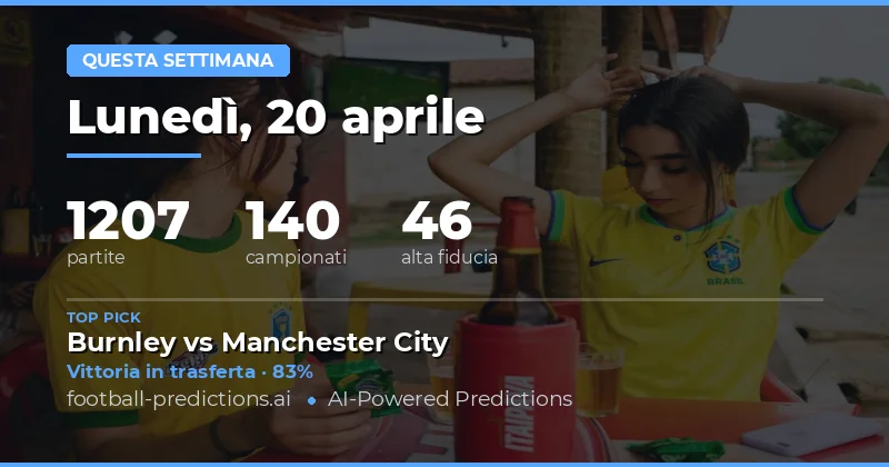 Pronostici di questa settimana: dati chiave e strategie