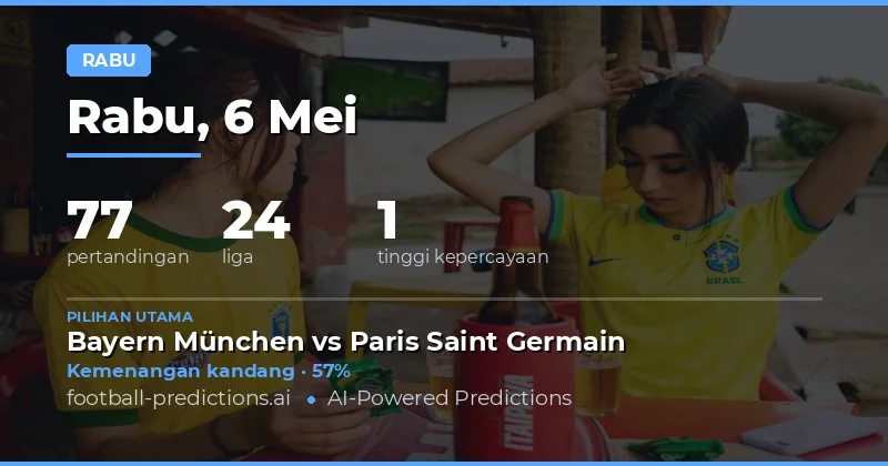 Prediksi Bola Rabu 6 Mei 2026