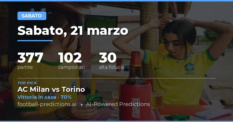 Un sabato ricco di opportunità per gli appassionati del calcio