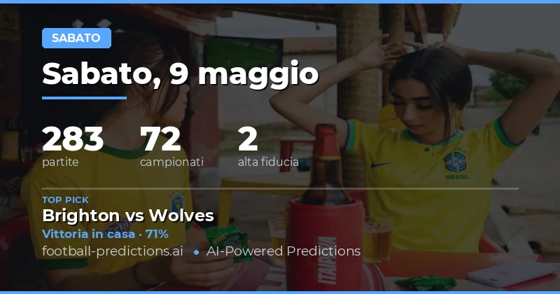 Anteprima delle Partite del Sabato 9 Maggio 2026