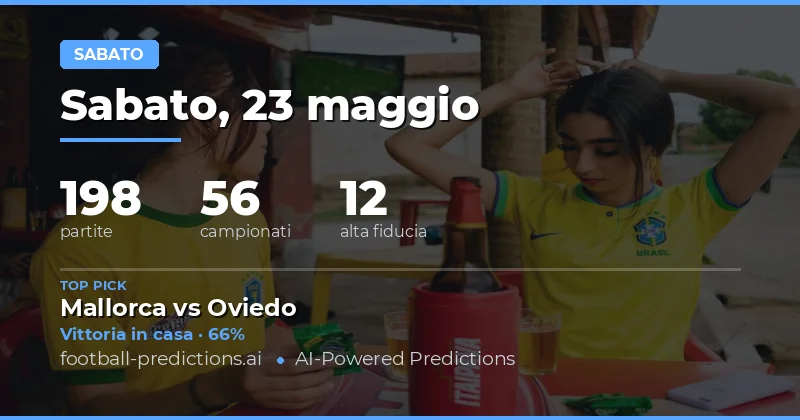 Analisi delle Partite di Sabato 23 Maggio 2026