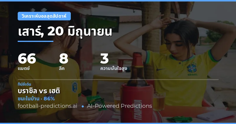 บราซิลฝอยทัพเฮติในศึกฟุตบอลโลก 2026