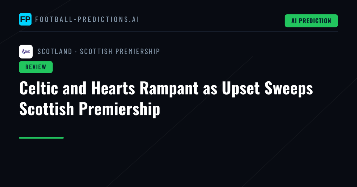 Celtic and Hearts Rampant as Upset Sweeps Scottish Premiership