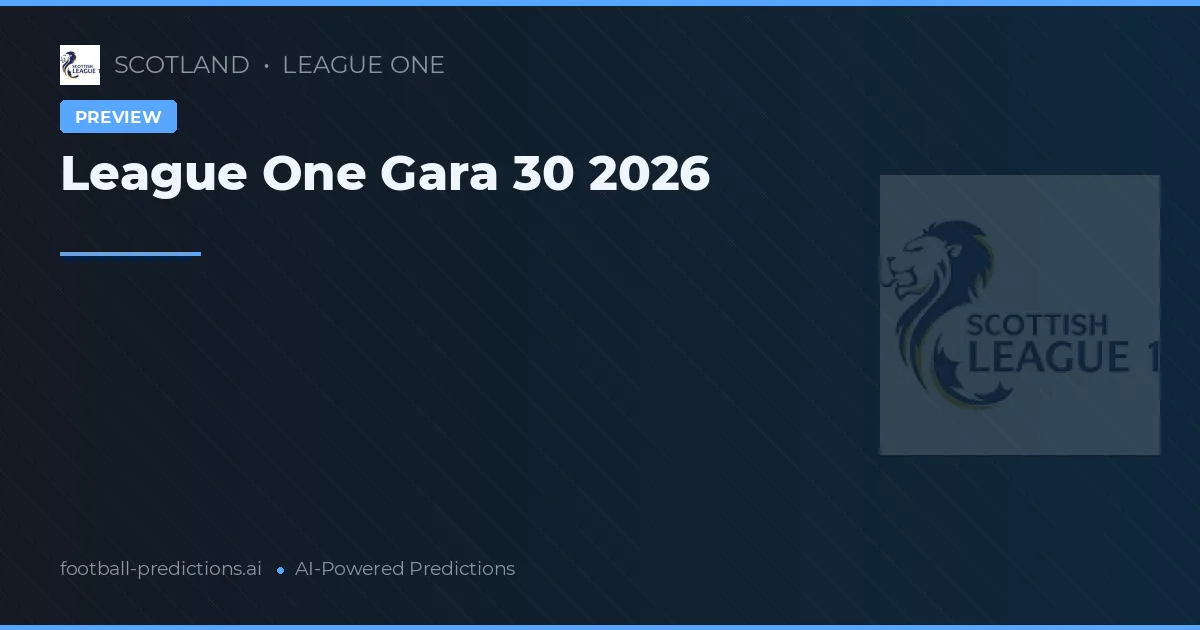 League One Gara 30 2026
