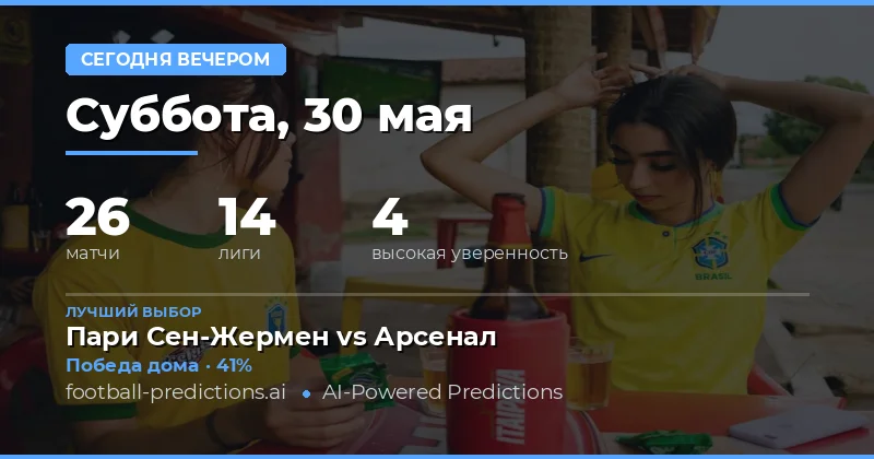 Обзор футбольных событий на вечер 30 мая