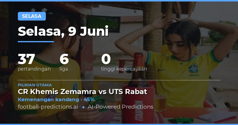 Analisis Lengkap Pertandingan Selasa 9 Juni 2026