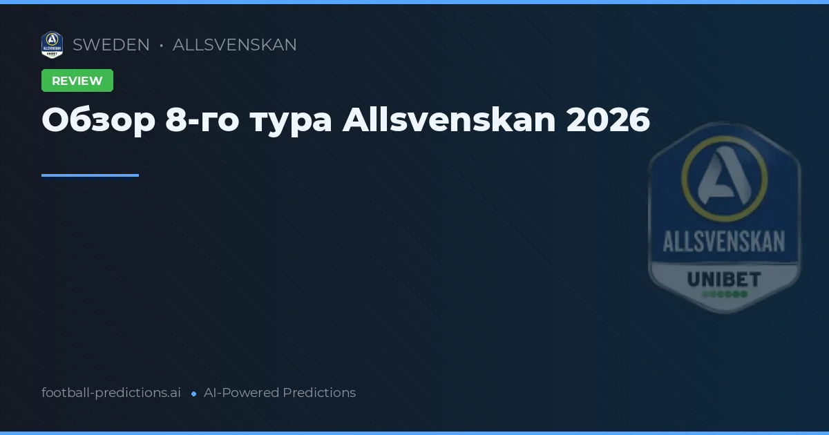 Обзор 8-го тура Allsvenskan 2026
