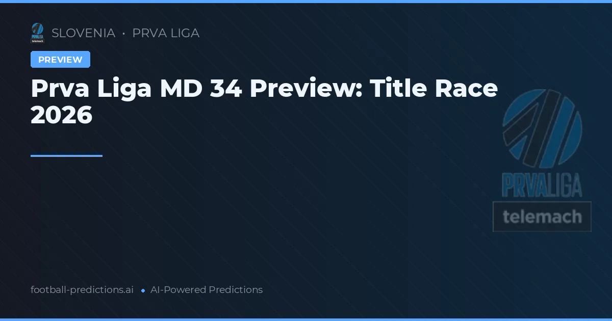 Prva Liga MD 34 Preview: Title Race 2026