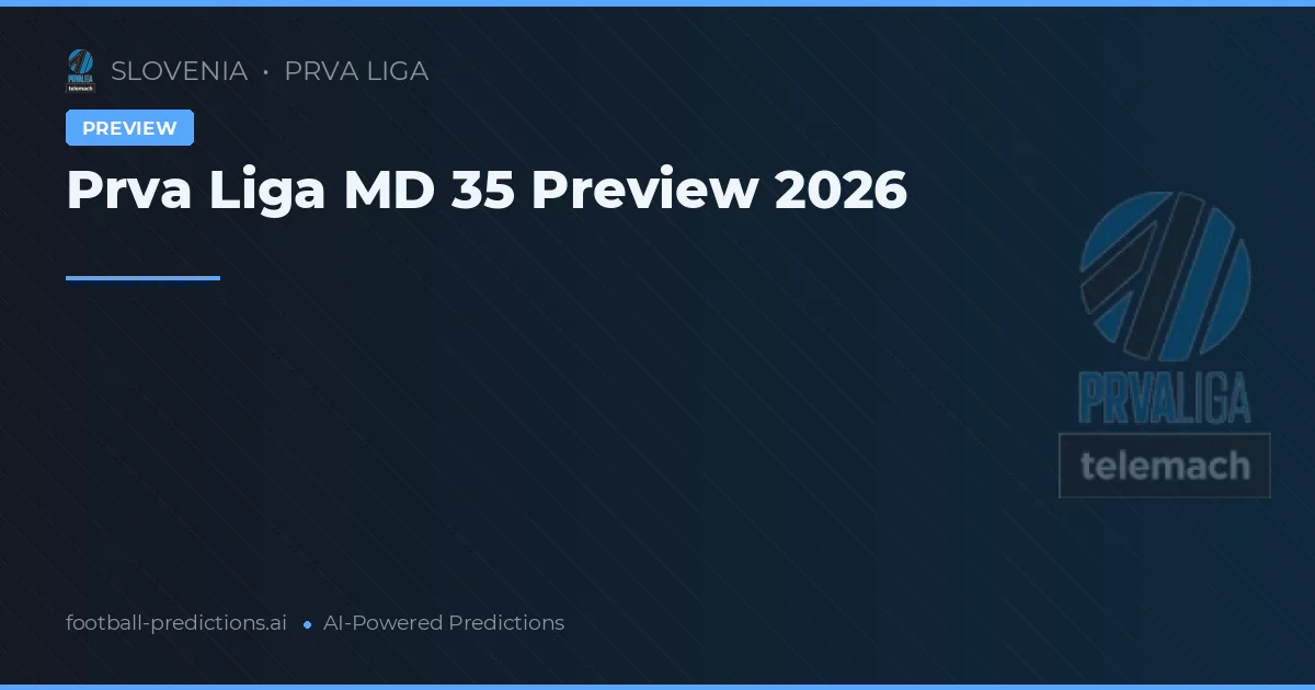 Prva Liga MD 35 Preview 2026