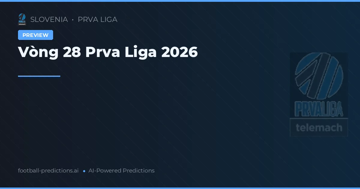 Vòng 28 Prva Liga 2026