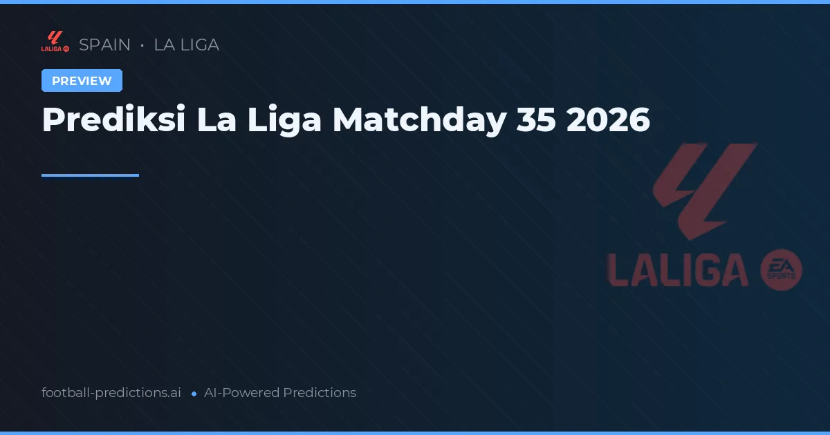 Prediksi La Liga Matchday 35 2026