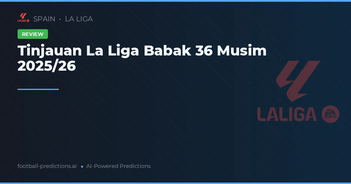 Tinjauan La Liga Babak 36 Musim 2025/26