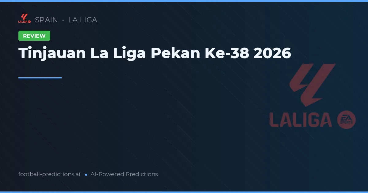 Tinjauan La Liga Pekan Ke-38 2026