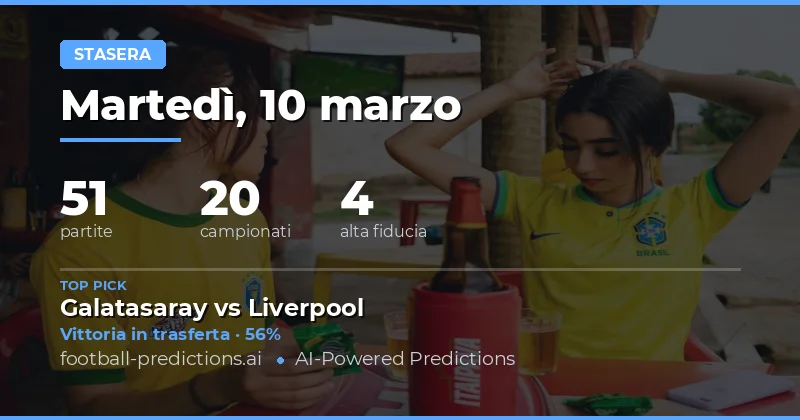 Pronostici Calcio 10 Marzo 2026: Analisi, Scommesse e Consigli