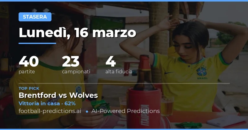 Football Predictions 16 marzo 2026: Tonight Best Bets