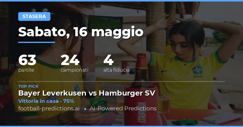 Panoramica delle Scommesse per la Sera del 16 Maggio 2026