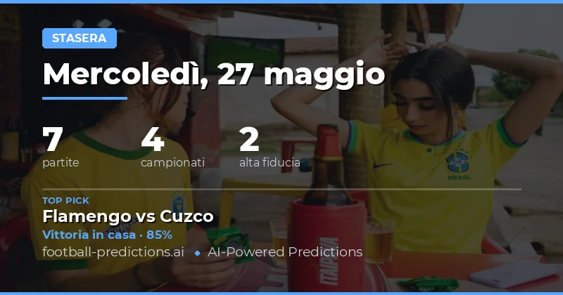 Anteprima delle Partite di Stasera: 27 Maggio 2026