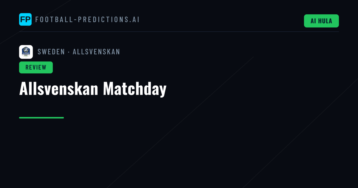 Allsvenskan Matchday