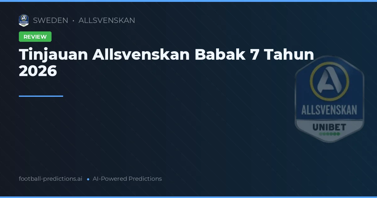 Tinjauan Allsvenskan Babak 7 Tahun 2026