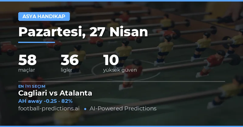 27 Nisan 2026 Asya Handikap Fırsatları