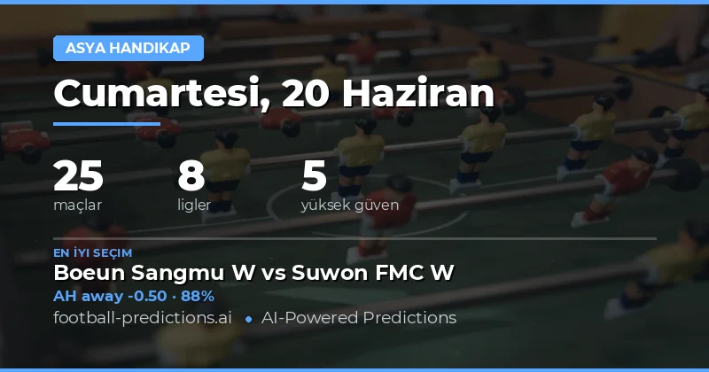 20 Haziran 2026 İçin En İyi AH Tahminleri