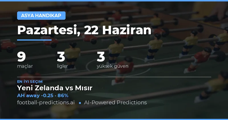 22 Haziran 2026 İçin En İyi AH Tahminleri