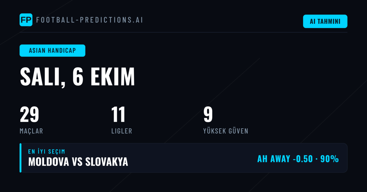 6 Ekim 2026 İçin En İyi AH Tahminleri