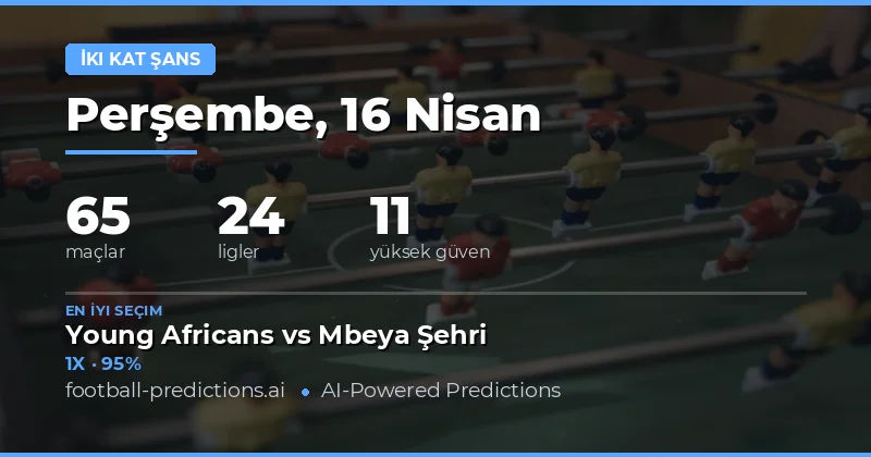 16 Nisan 2026 Tarihli Maçlarda Double Chance Stratejisi