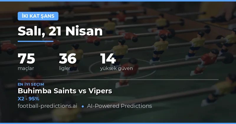 21 Nisan 2026 Tarihindeki Maçlarda Double Chance Stratejisi