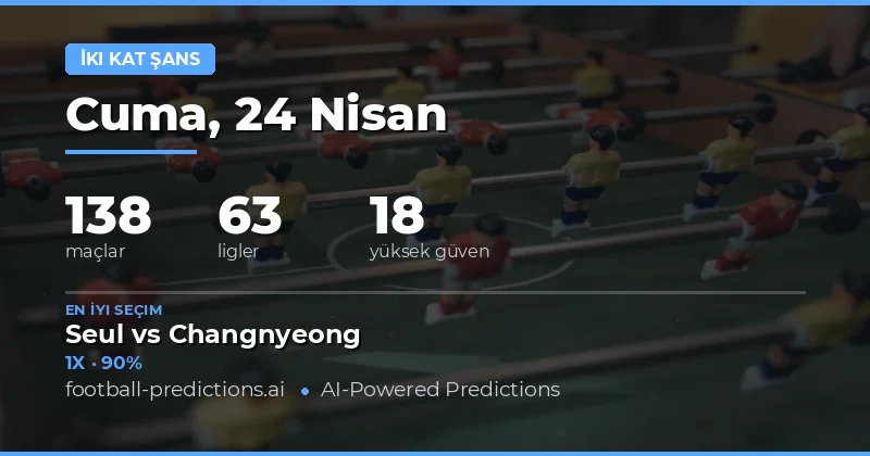 24 Apr 2026 Double Chance Bahis Rehberi
