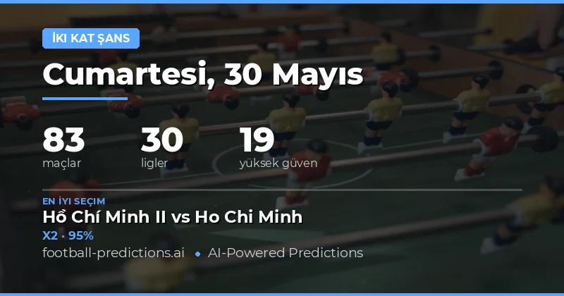 30 Mayıs 2026 Maçları İçin Kapsamlı Double Chance Stratejileri