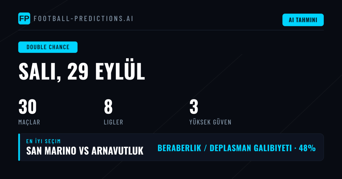 29 Eylül 2026 İçin En İyi DC İpuçları