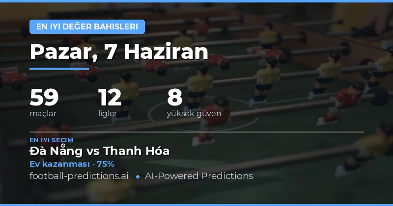 7 Haziran 2026 Değer Bahisleri Rehberi