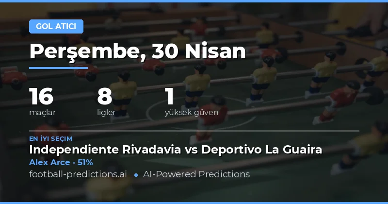 30 Nisan 2026 Maçları İçin Stratejik Golcü Analizi
