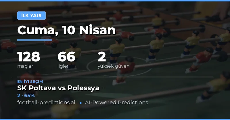 10 Nisan 2026 Tarihindeki Maçlarda Yarı Zaman Sonuçları