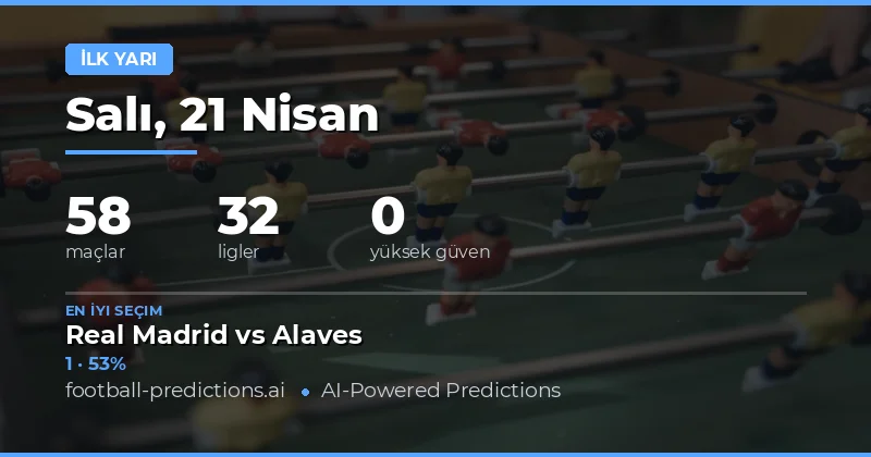 21 Nisan 2026 Günlük Yarı Zaman Tahminleri