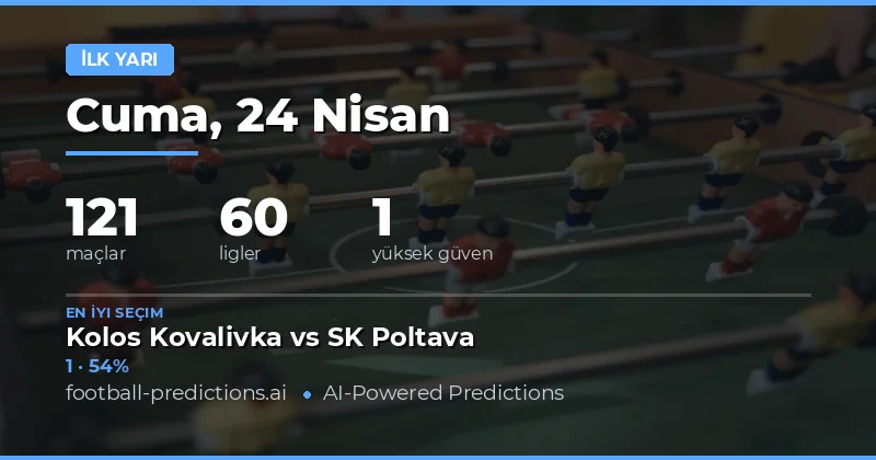 24 Nisan 2026 Half Time Result Analizleri ve Öngörüler