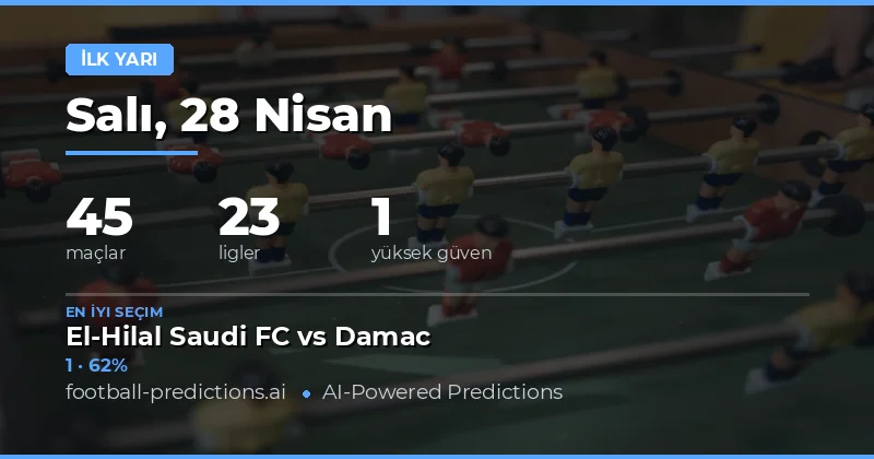 28 Nisan 2026 Yarı Zaman Sonucu Maç Analizi