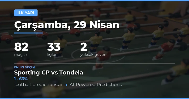 29 Nisan 2026 İlk Yarı Maçları İçin Stratejik Bakış