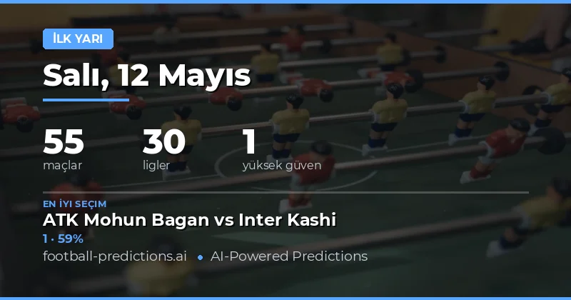 12 Mayıs 2026 Yarı Maç Sonucu Bahis Öngörüsü