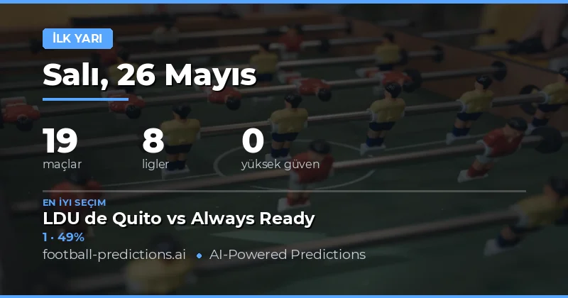 26 Mayıs 2026 Yarı Zamanı Maç Analizleri ve Stratejiler