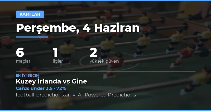 Sarı Kart İstatistikleri ve Tahmin Analizi