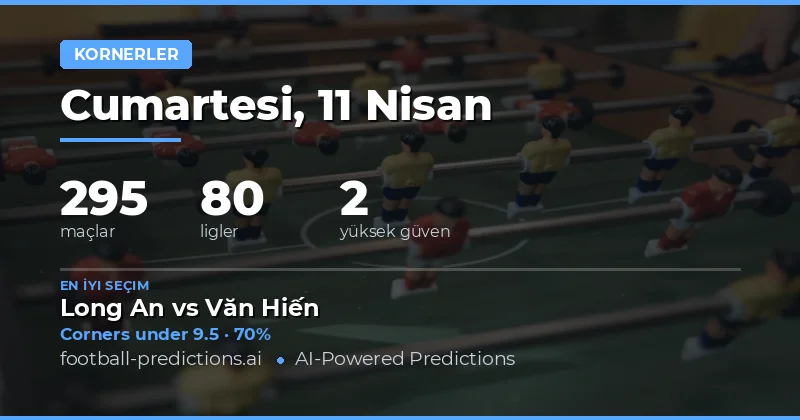 Corners Over/Under Tahminleri ve Analiz