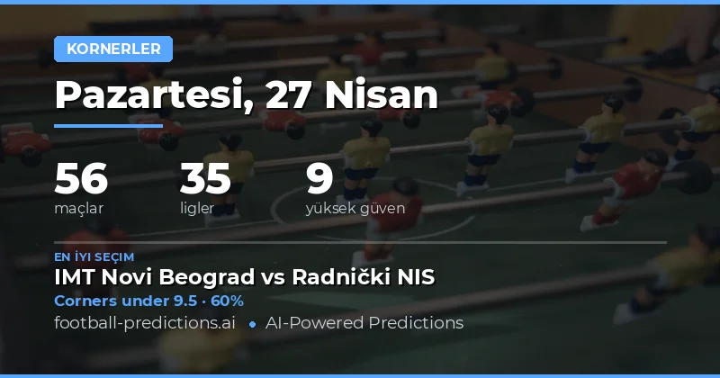 27 Nisan 2026 Köşe Vuruşu Pazarı Değerlendirmesi