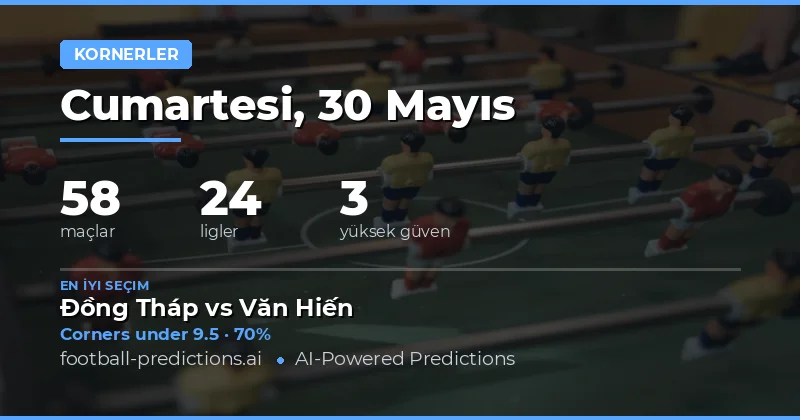 30 Mayıs 2026 Köşe Vuruşu Tahmini Genel Değerlendirme