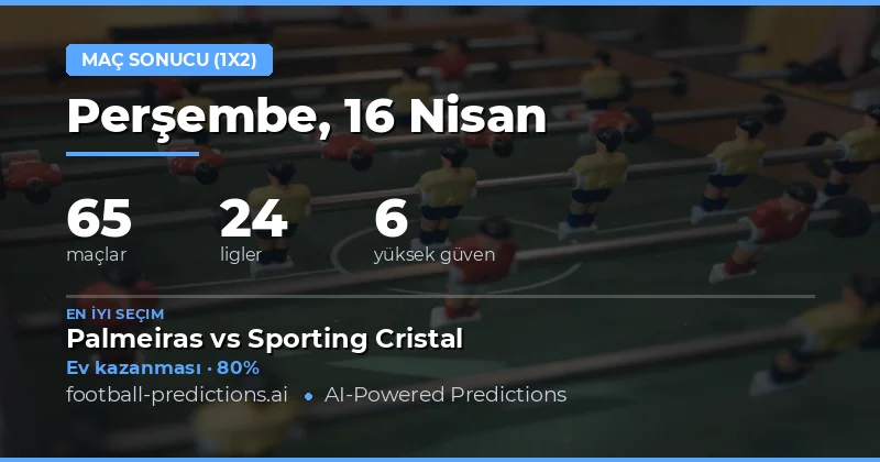 16 Nisan 2026 Tarihli Maçlara Genel Bakış